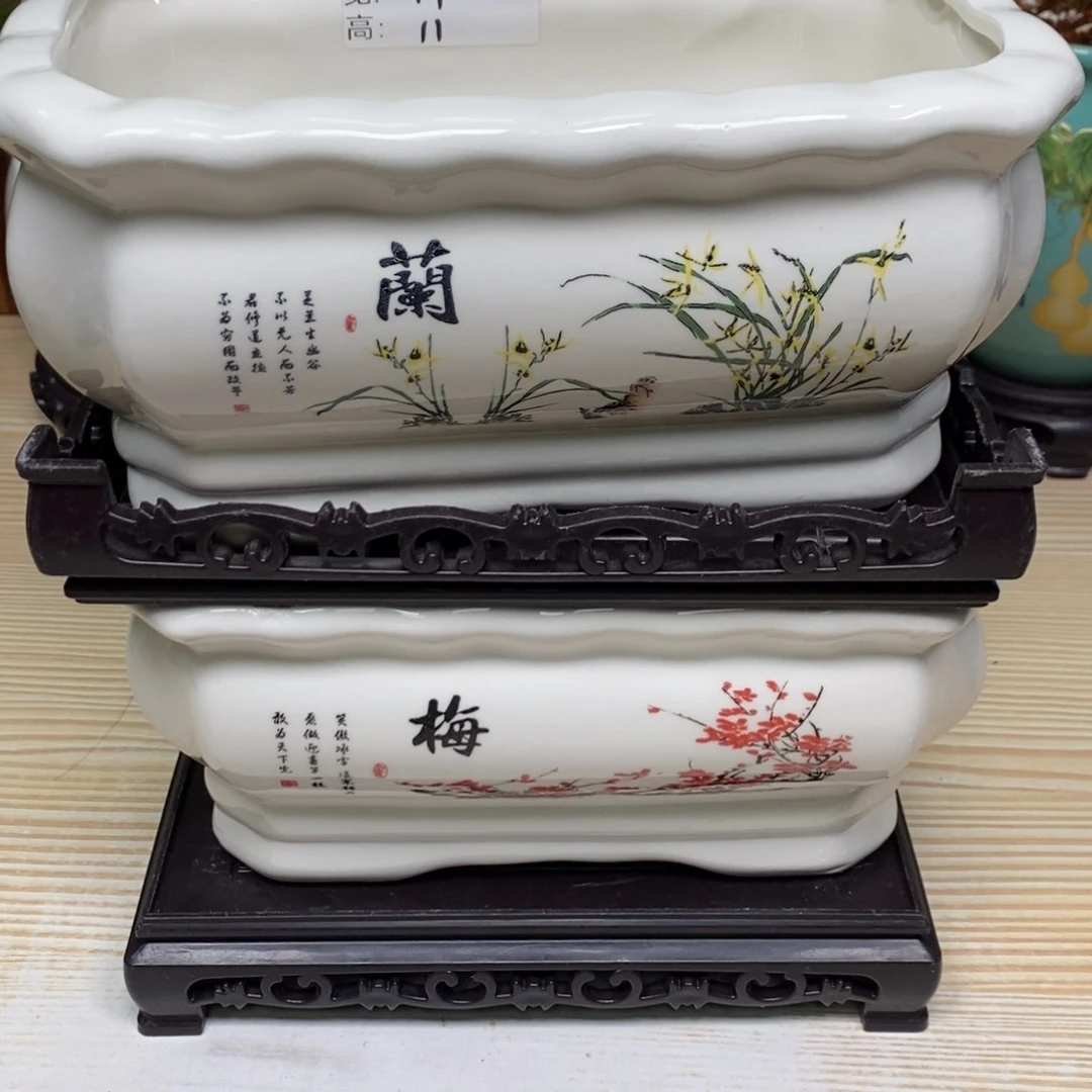 紫砂陶瓷花盆浮力