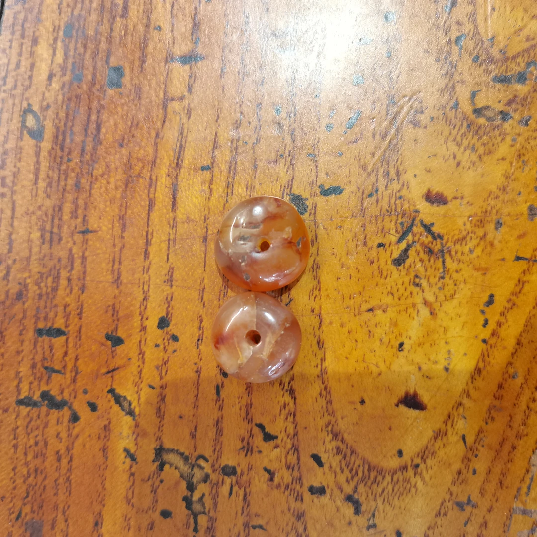 XHM- 玛瑙｜珠子一对-3