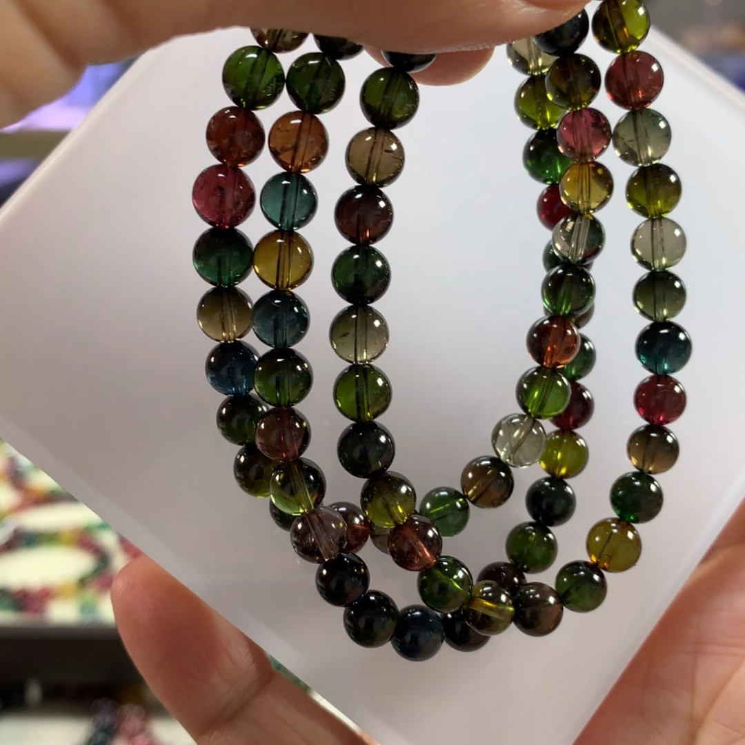 未镶嵌碧玺手链6.6左右