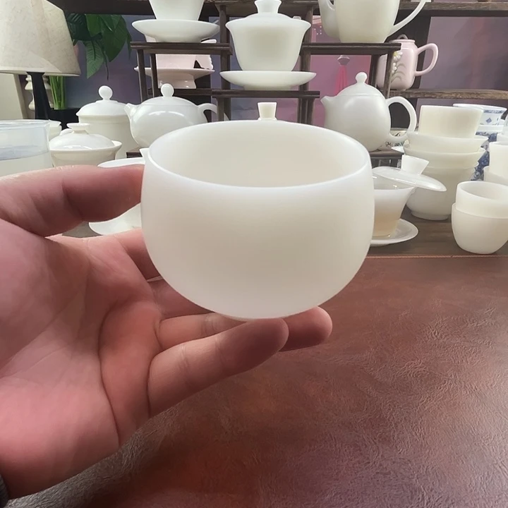 隐唐窑系列/璞玉素烧170ml罗汉主人杯