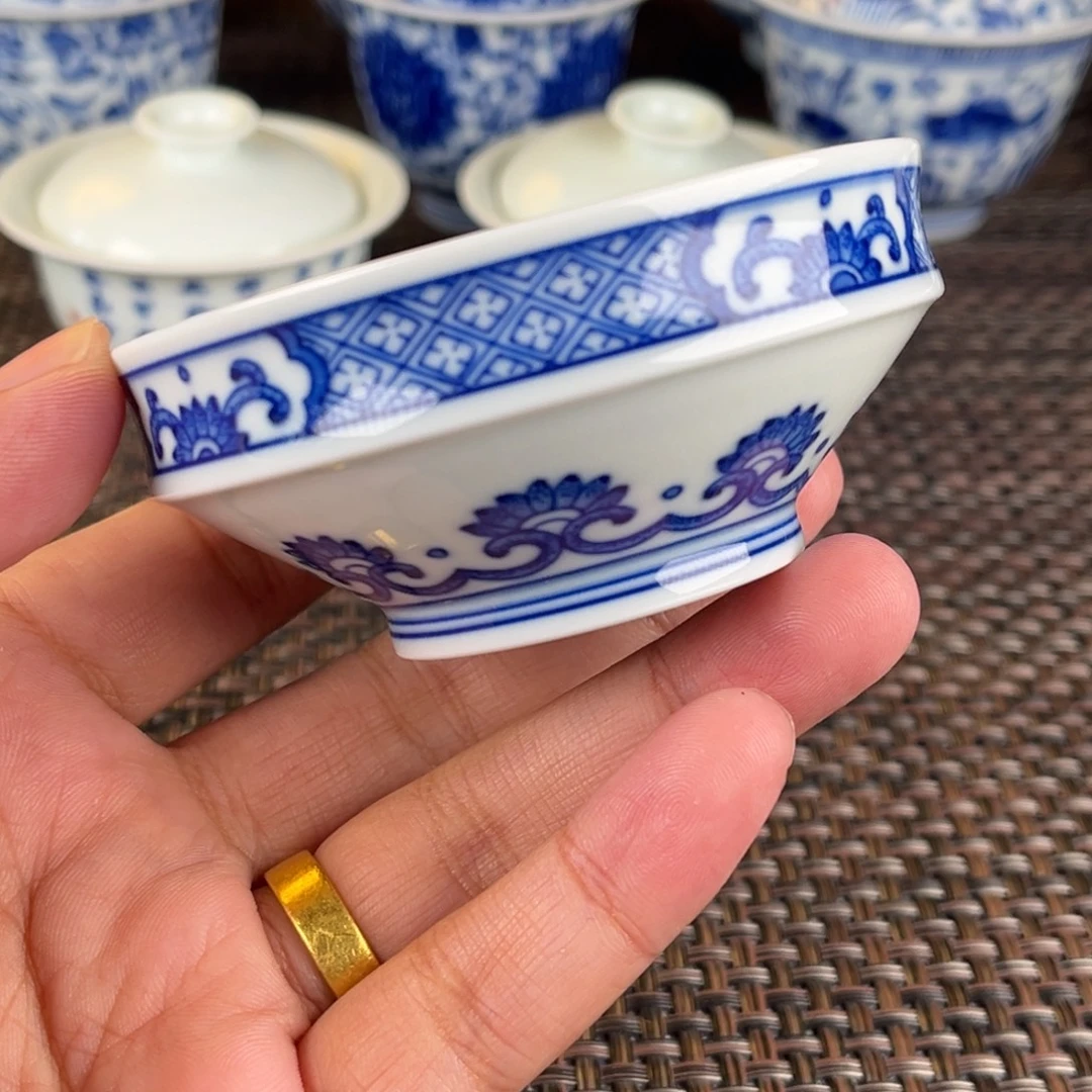 瓷片景德镇陶瓷杯杯杯