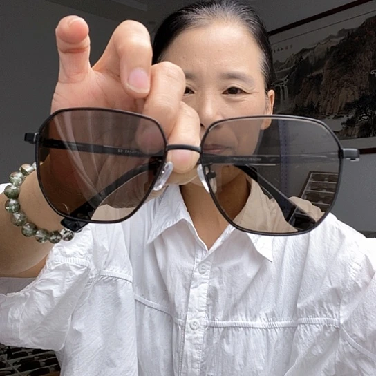 全框款天然水晶石头镜