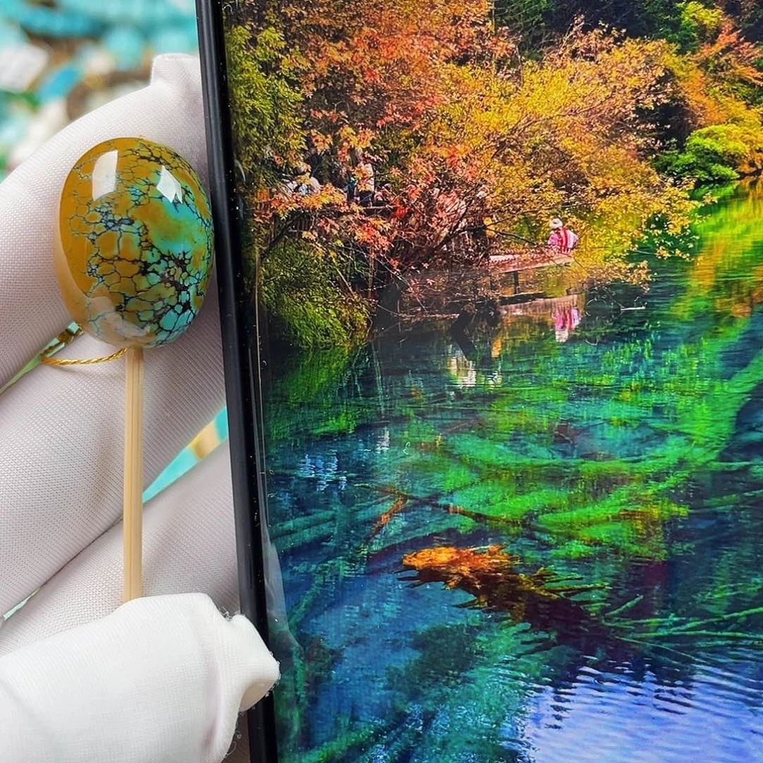 绿松石未镶嵌珠宝奇石