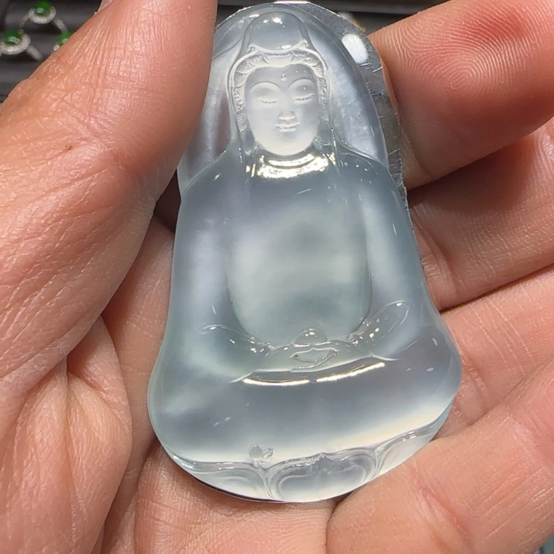 翡翠颈饰18K金镶嵌天然