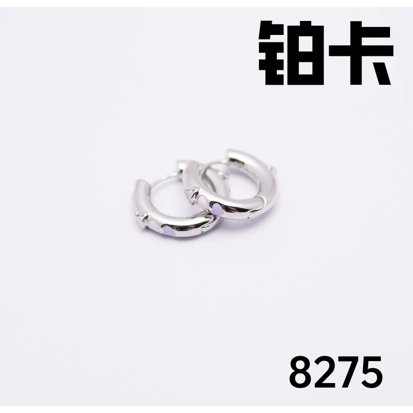 铜合金耳饰 8-8275时尚气质百搭耳钉耳饰小香风2025新款小众气质
