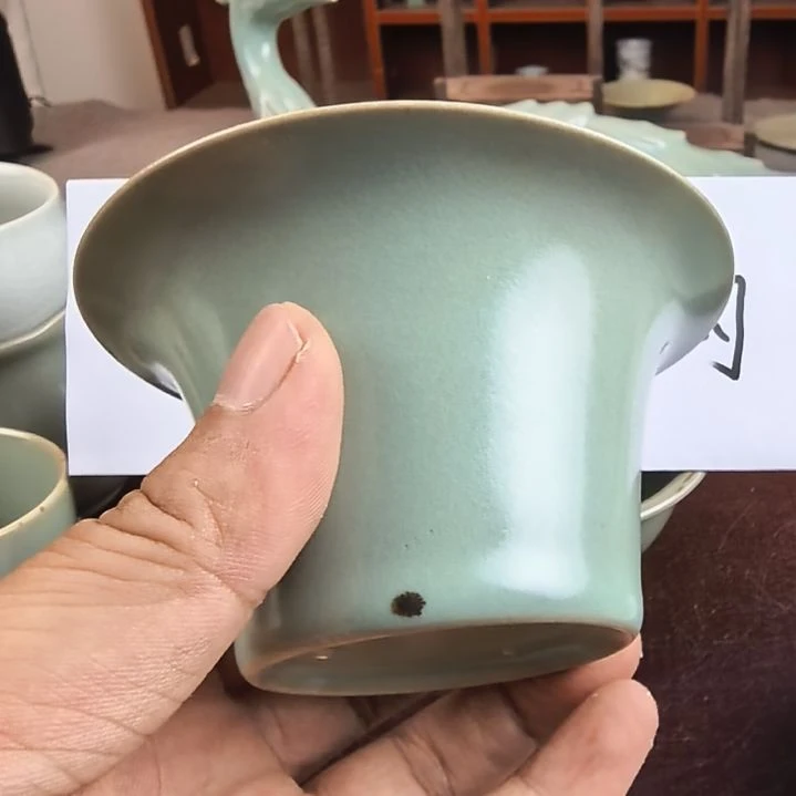 手***面汝州原产地原矿仿古手工大马蹄大黑点