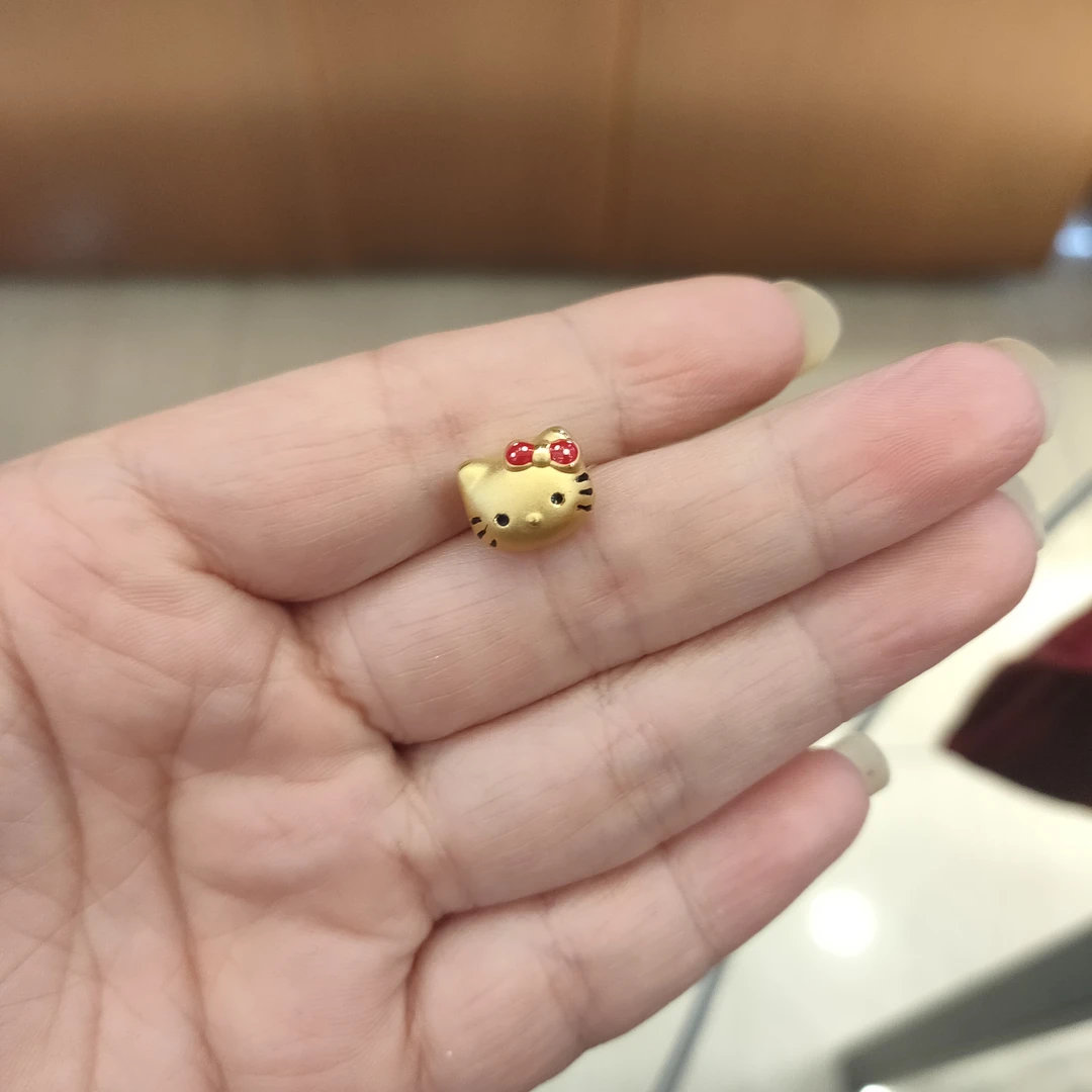六桂福足金精美kt中穿