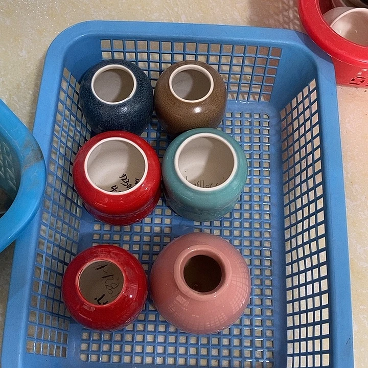 ****1摆件陶盆有孔 瑕疵介意勿拍