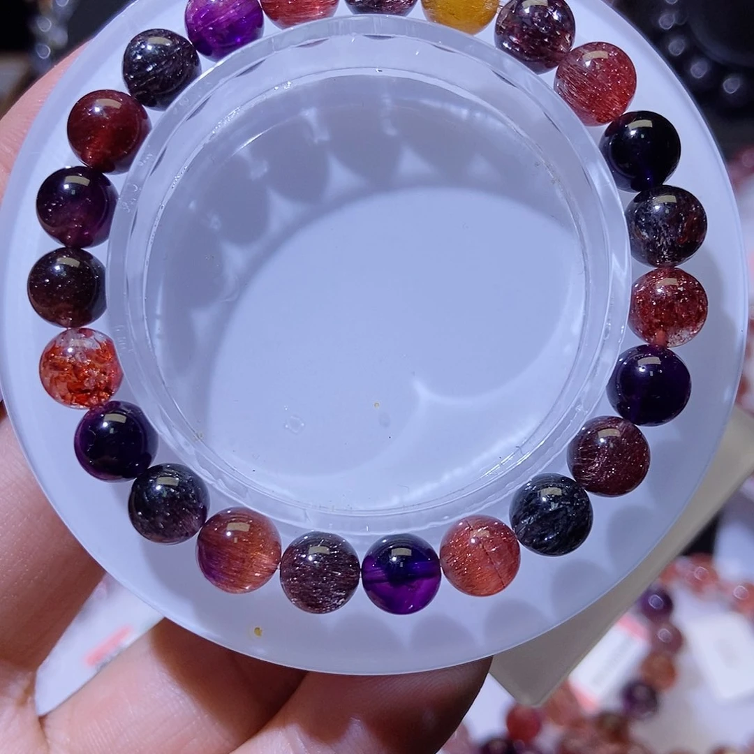 未镶嵌手链水晶黑加仑8