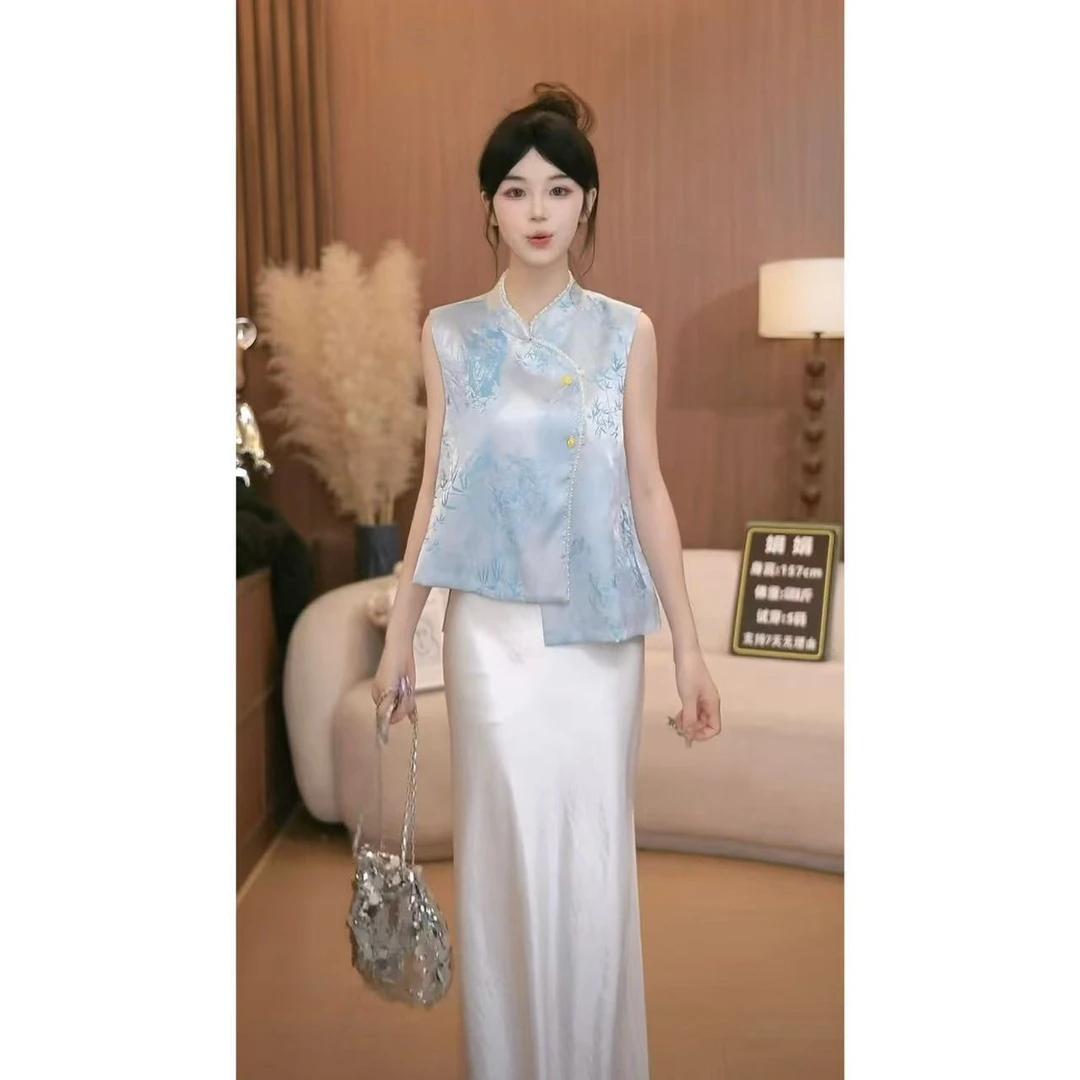 中式国风气质时尚百搭小众设计休闲宽松复古夏季透气显瘦流苏马甲