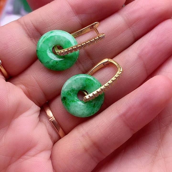 翡翠银S925镶嵌颈饰翡翠