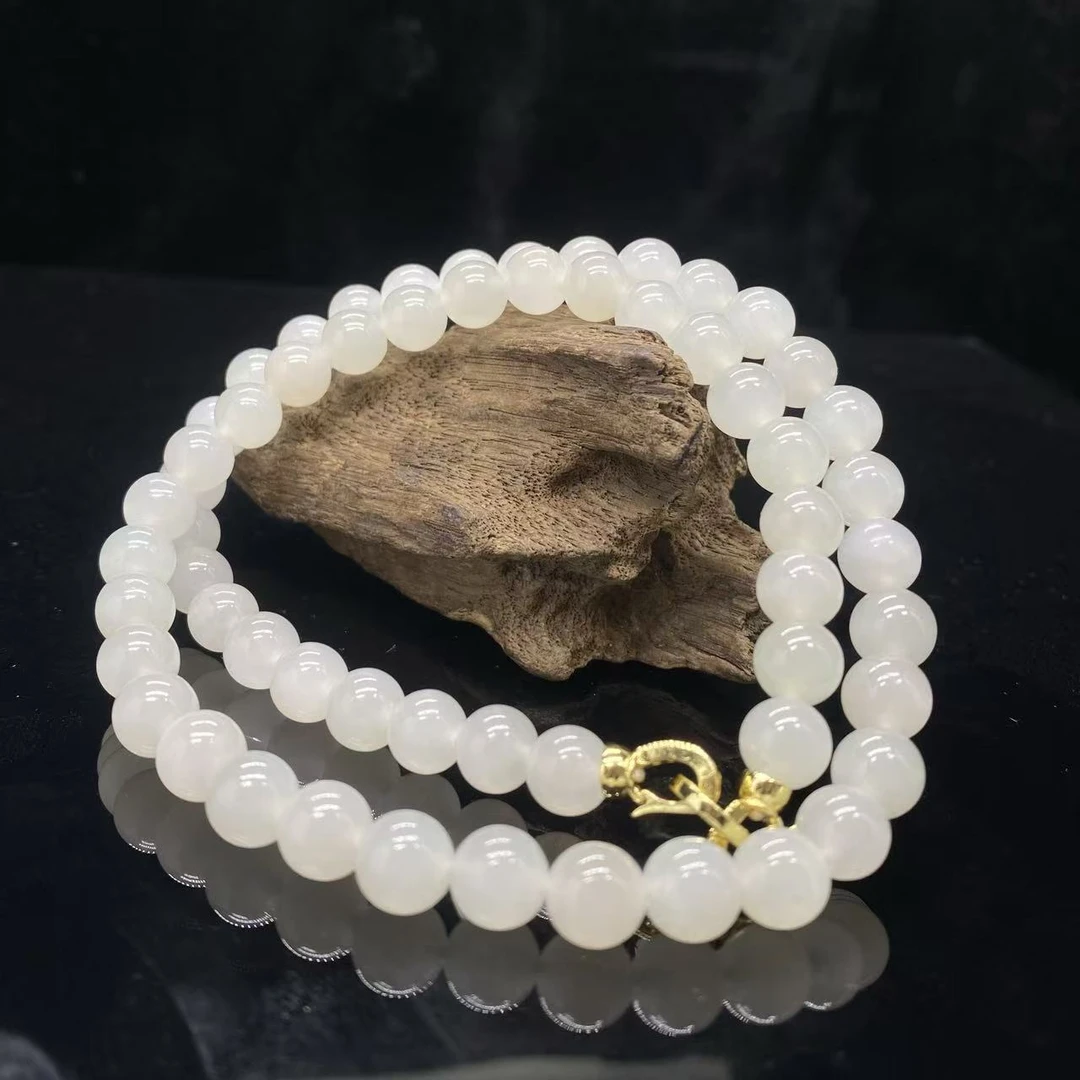 S918 和田玉珠链 QQ831502