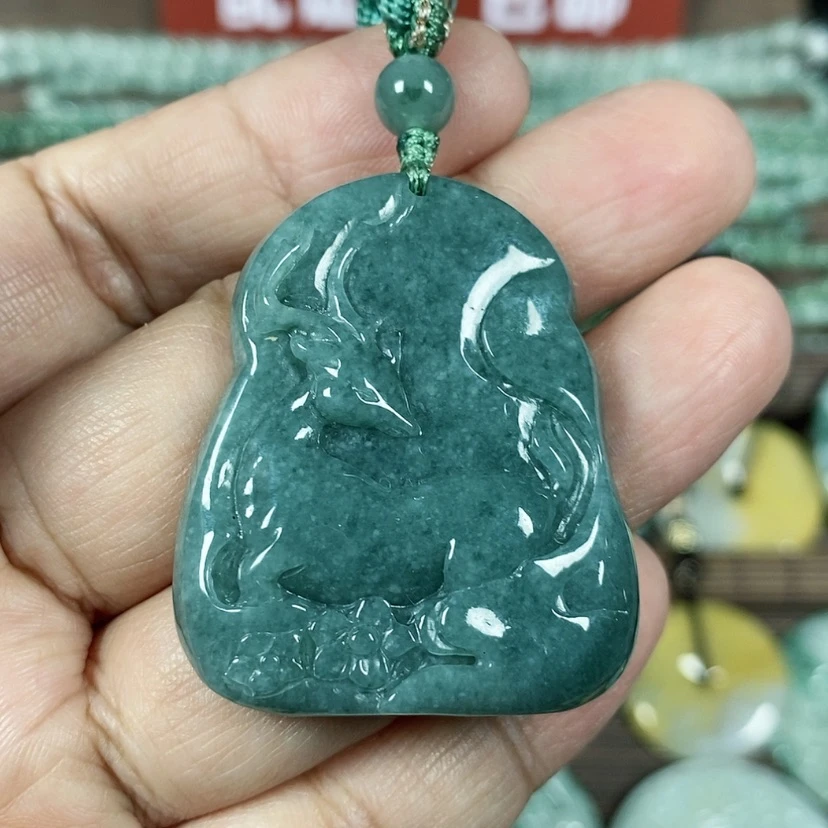【闪购商品】翡翠颈饰未镶嵌玉吊坠翡翠玉一路有你一路相伴中款