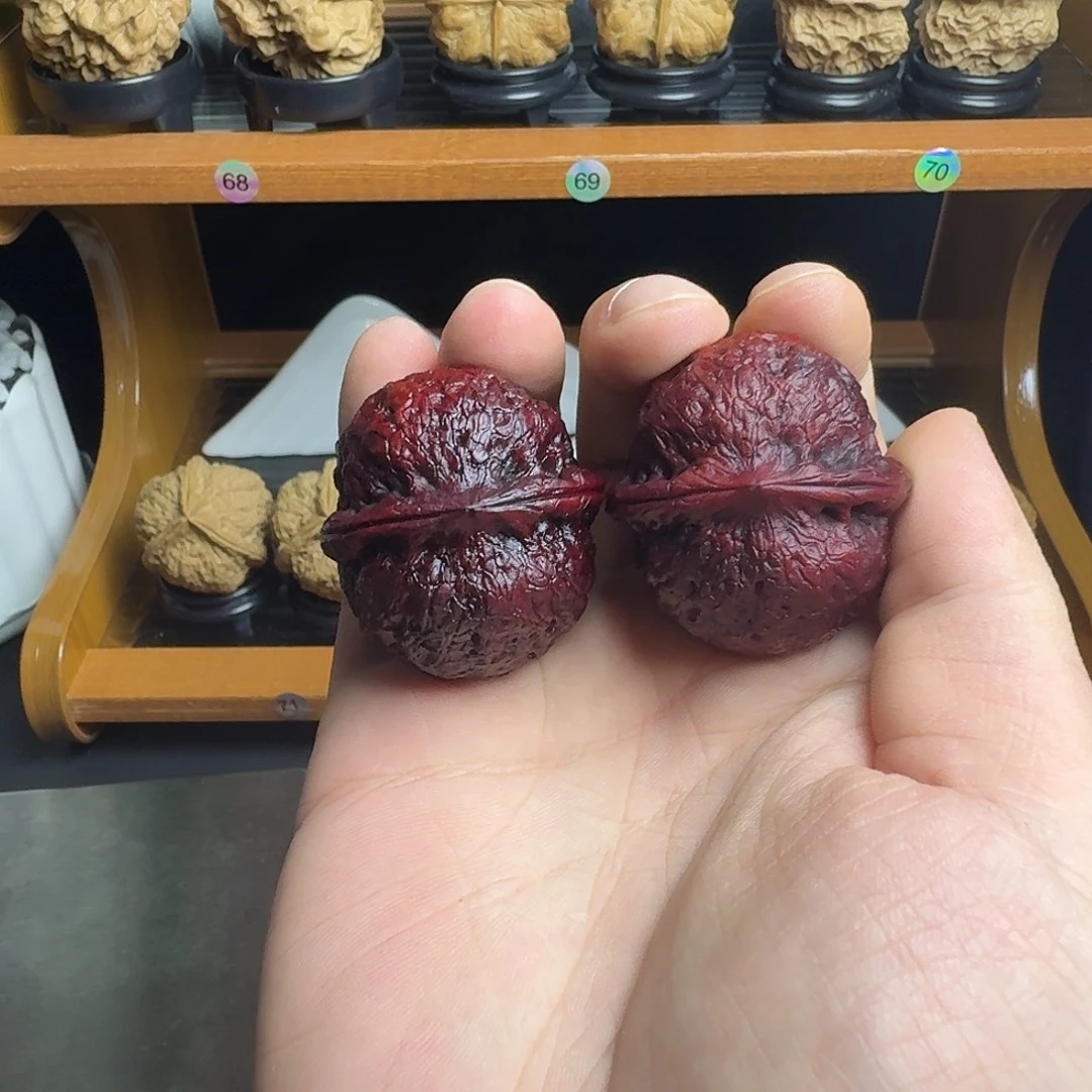 文玩核桃把件21号团凤绣球41尺