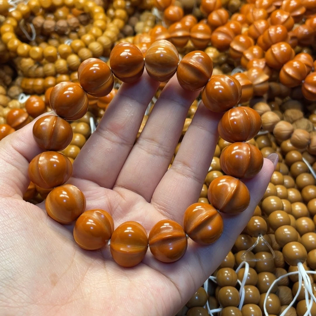 核桃手串/手链微瑕三花大鲨鱼