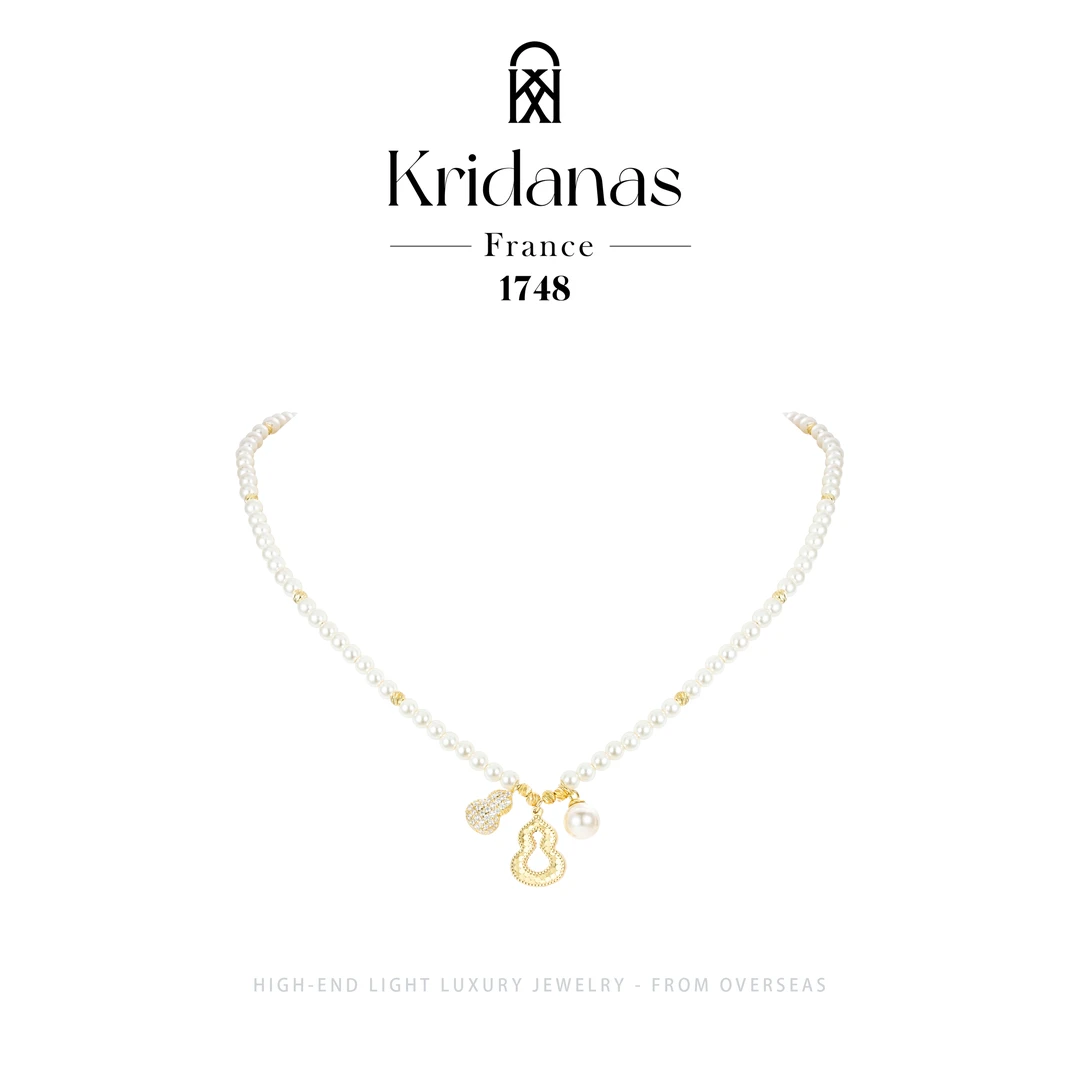 【柔光福禄】Kridanas轻奢设计感高级珠珠项链 F4174