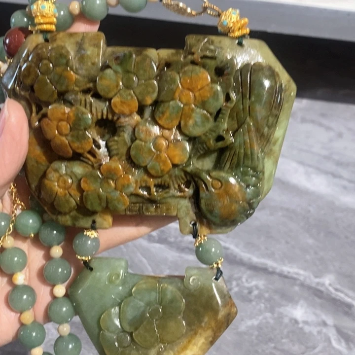 岫玉毛衣链未镶嵌顺****卖