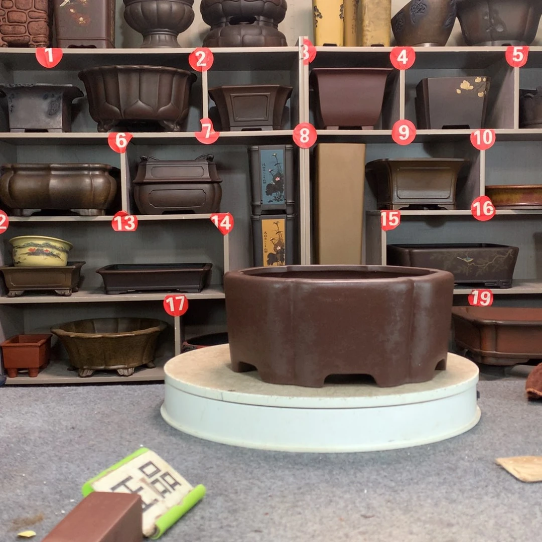 宜兴紫砂花盆精品