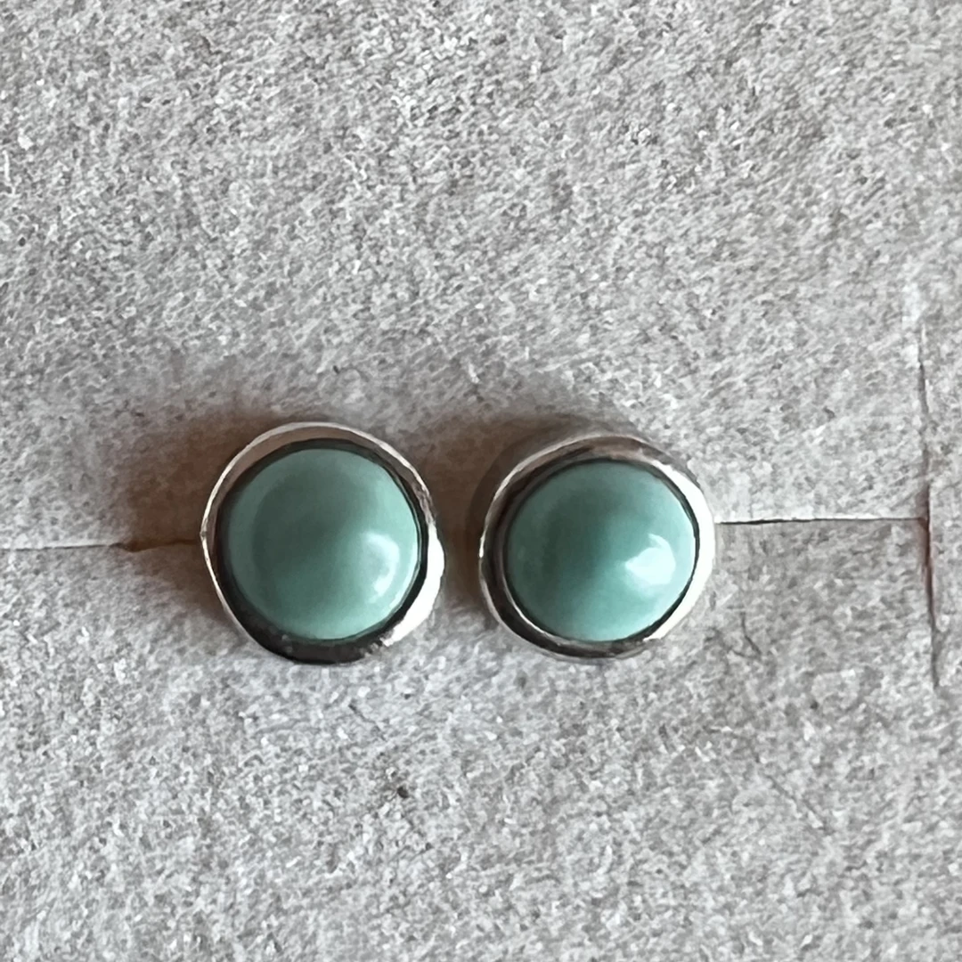 925银耳饰 绿（麦琪礼物）银耳钉银925