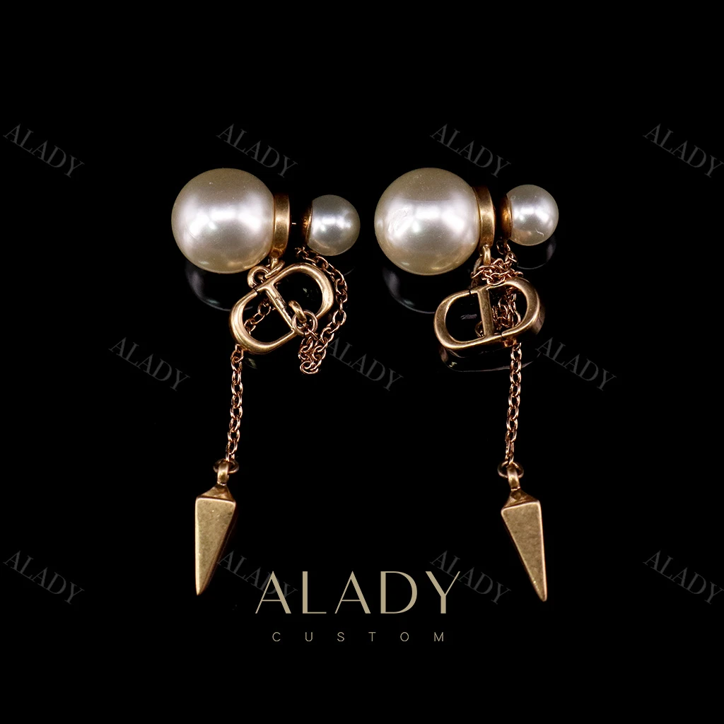 合金仿珍珠耳饰 珠珠流苏简约耳饰-XR2622