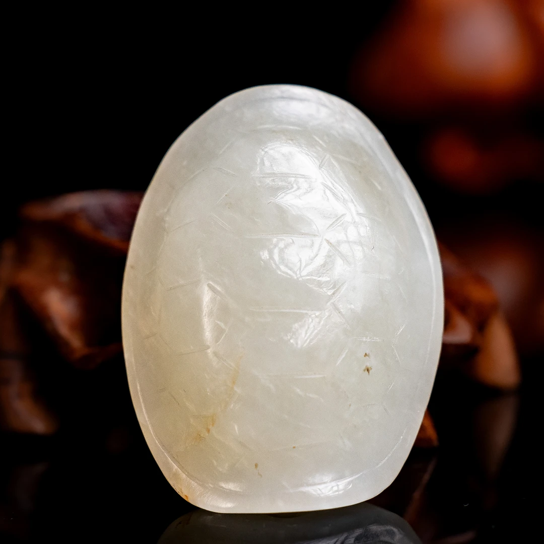 清代和田玉龟甲挂坠-CS