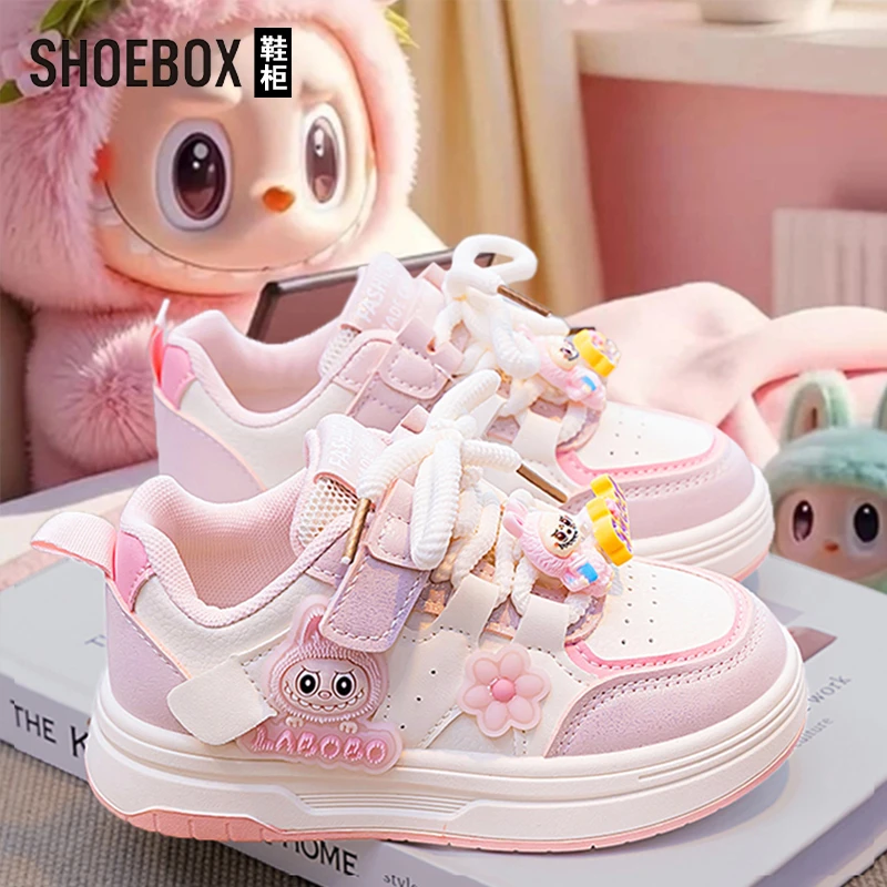 达芙妮集团旗下女童鞋儿童板鞋2025新款秋季女孩百搭运动小白鞋