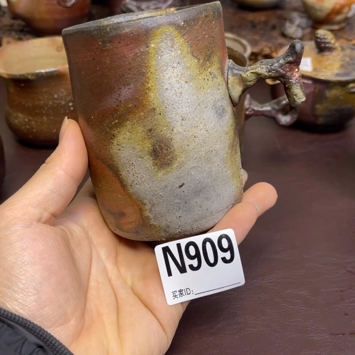 冈部享宪 马克杯备前烧作品