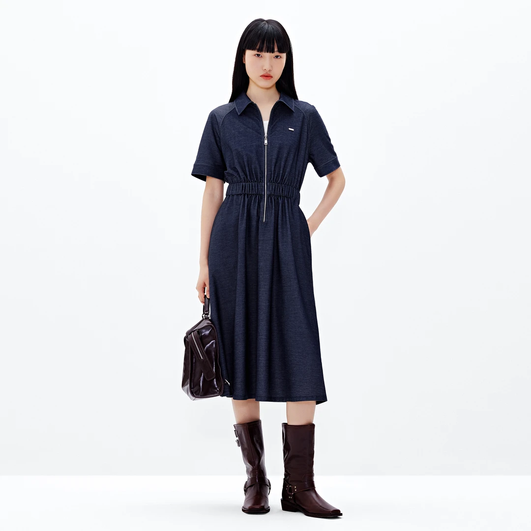 XII BASKET十二篮25新款莫代尔亲肤柔软显瘦长款连衣裙7C65205360