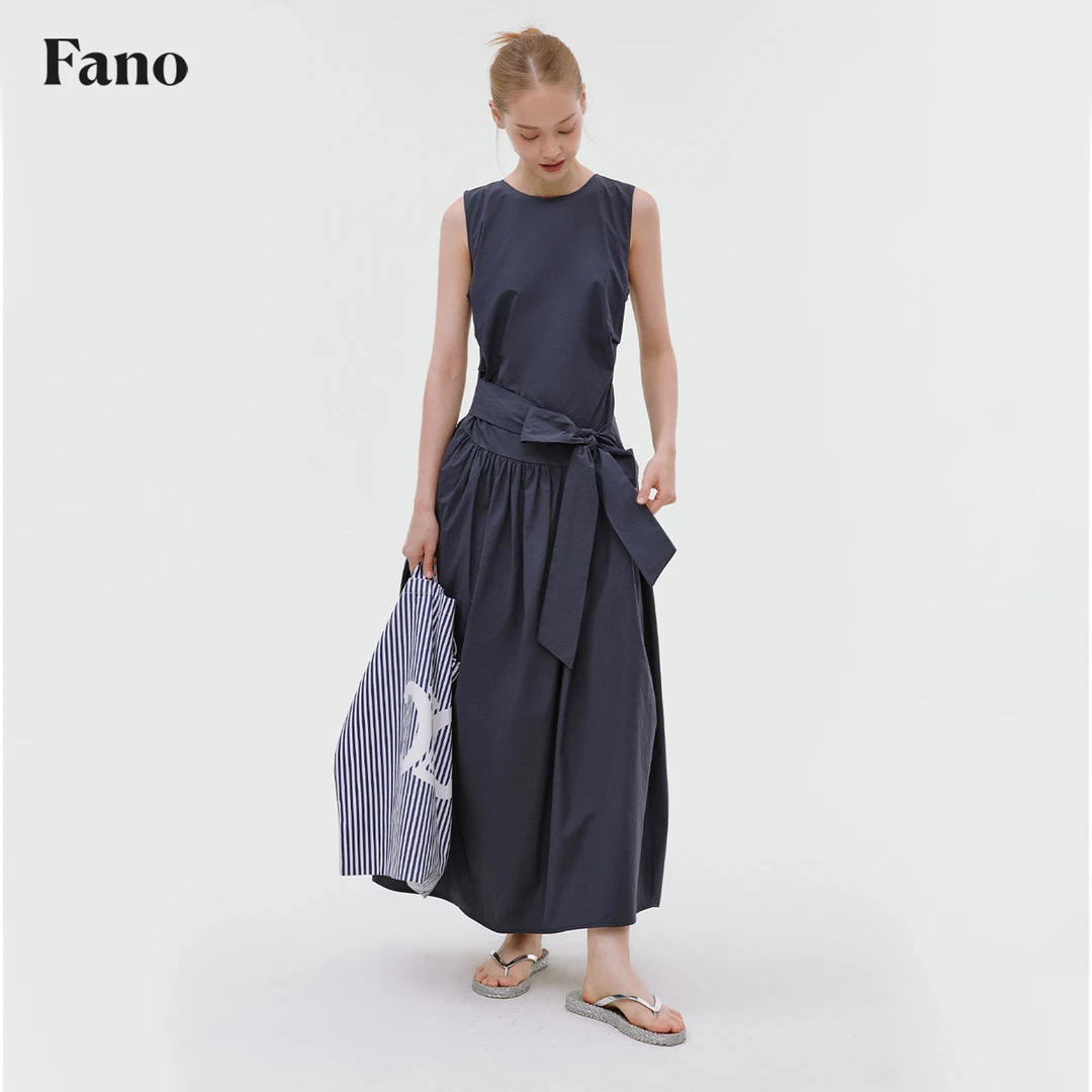 范洛【6.16 18:00大秀新品】 系带连衣裙FX25L403