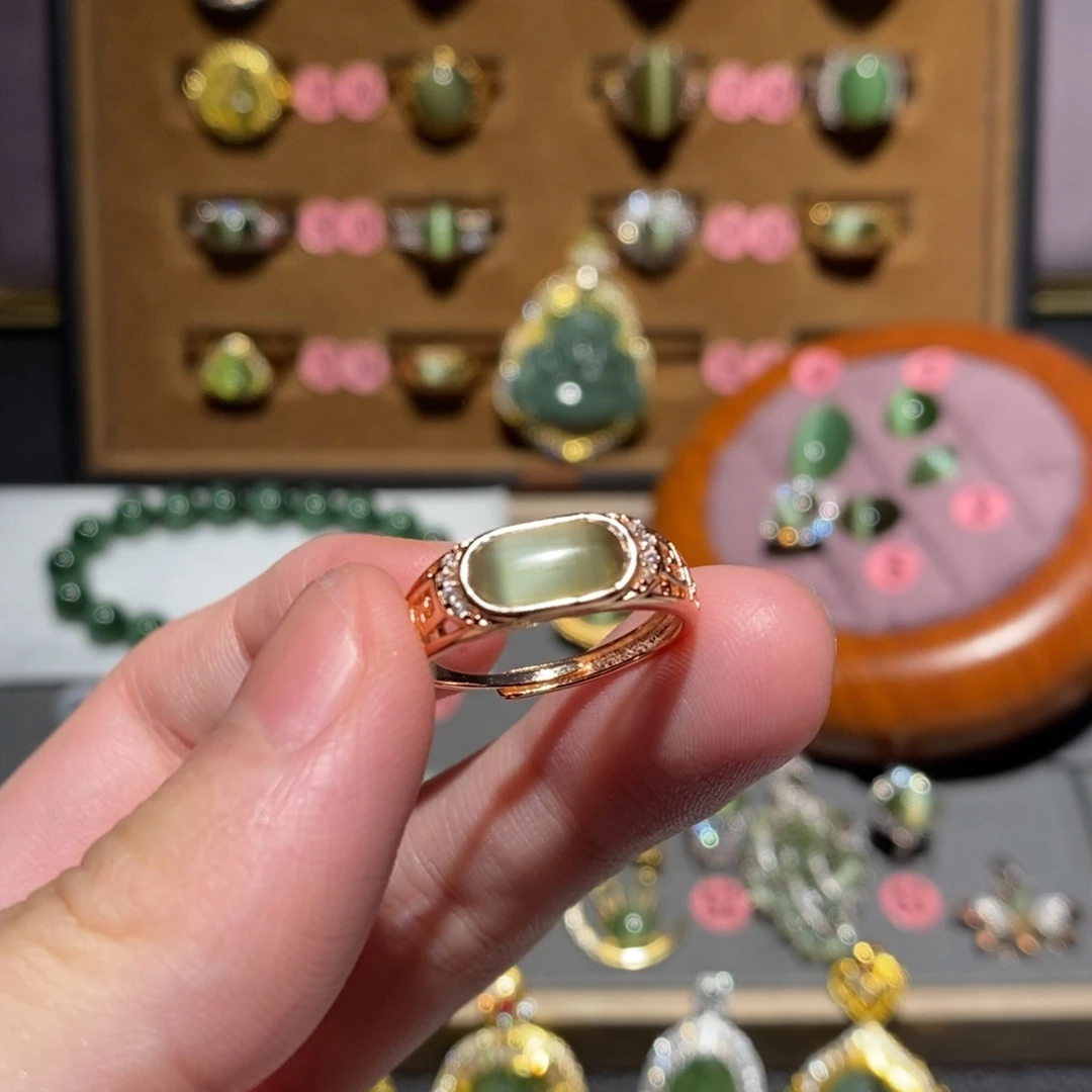 和田玉未镶嵌戒指