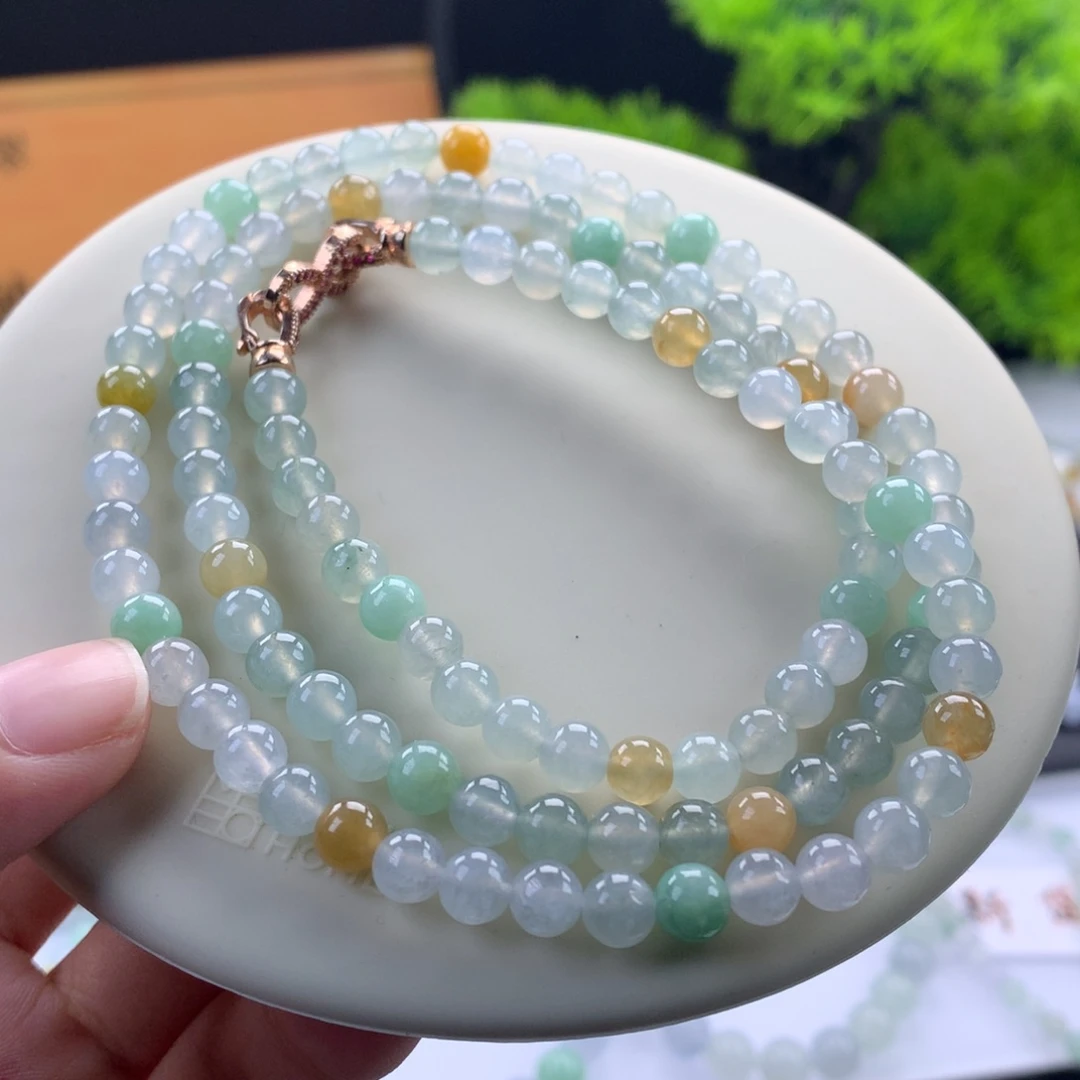 翡翠未镶嵌手链卡6