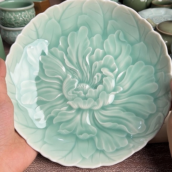 龙泉云间青瓷小米茶器