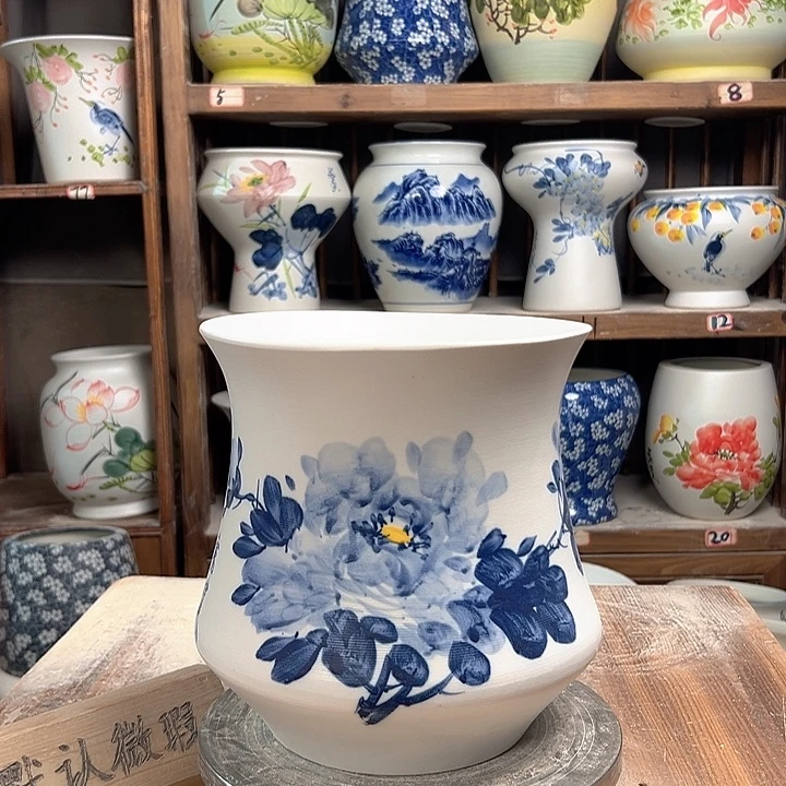 陶小蛮腰兰兰牡丹陶瓷