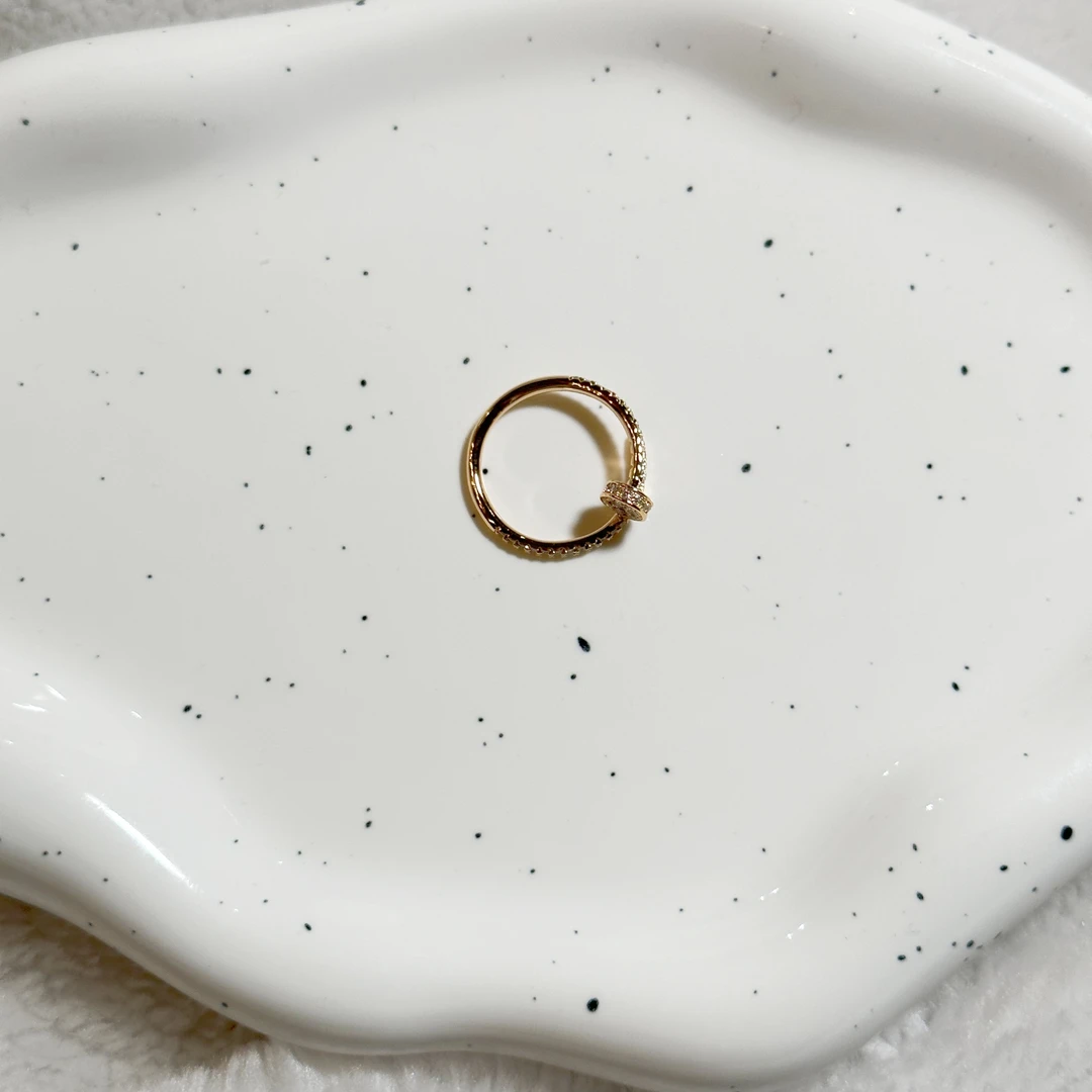 铜合金合成锆石戒指 戒指4305百搭复古