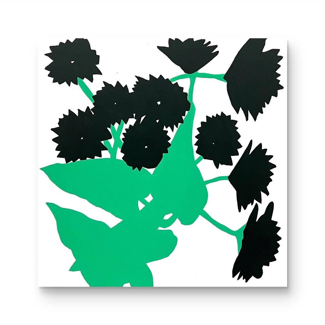 【墨绿香水】手绘挂画 “75*75” No.1365玄关客厅纯手绘装饰画