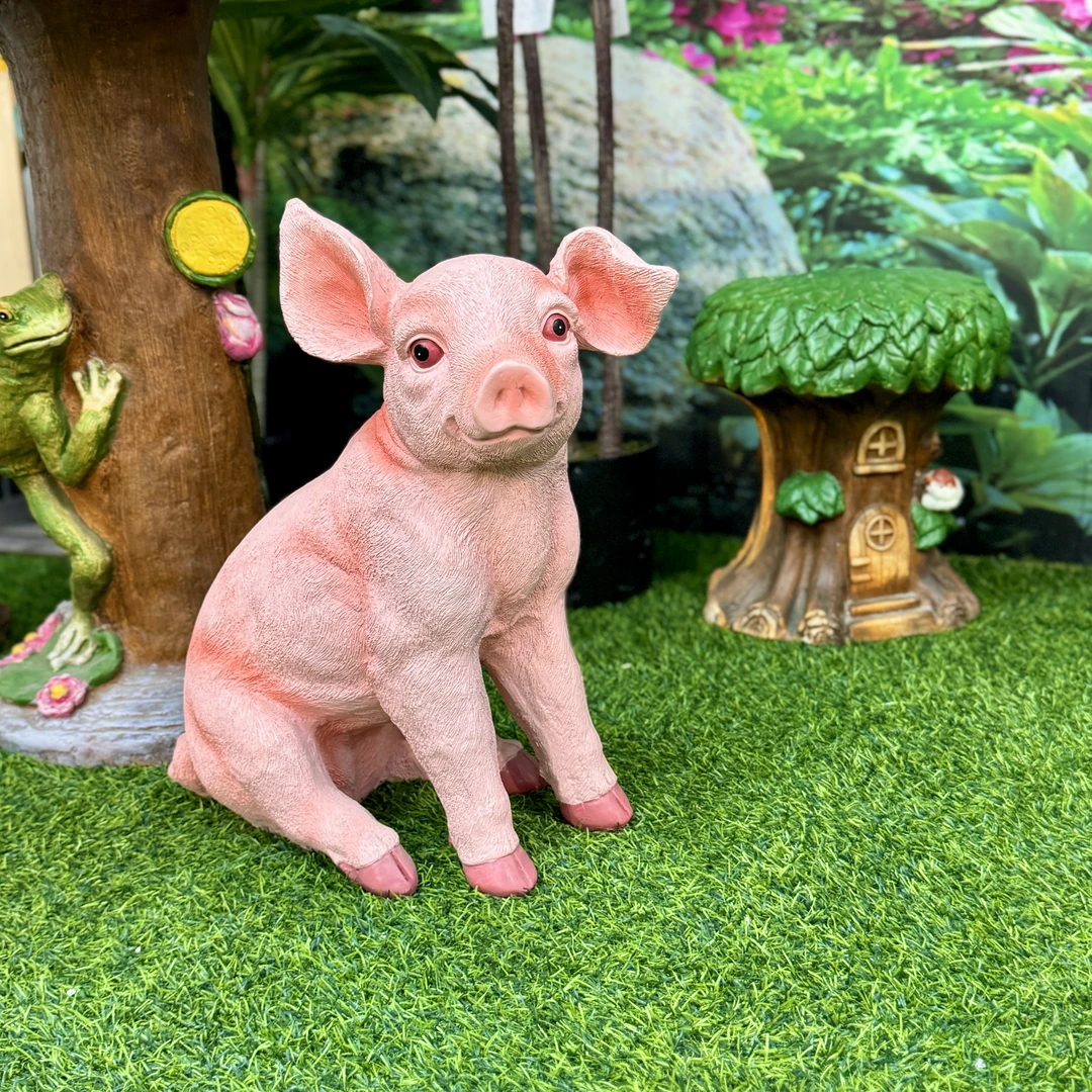 仿真小猪摆件户外庭院草坪公园农场装饰