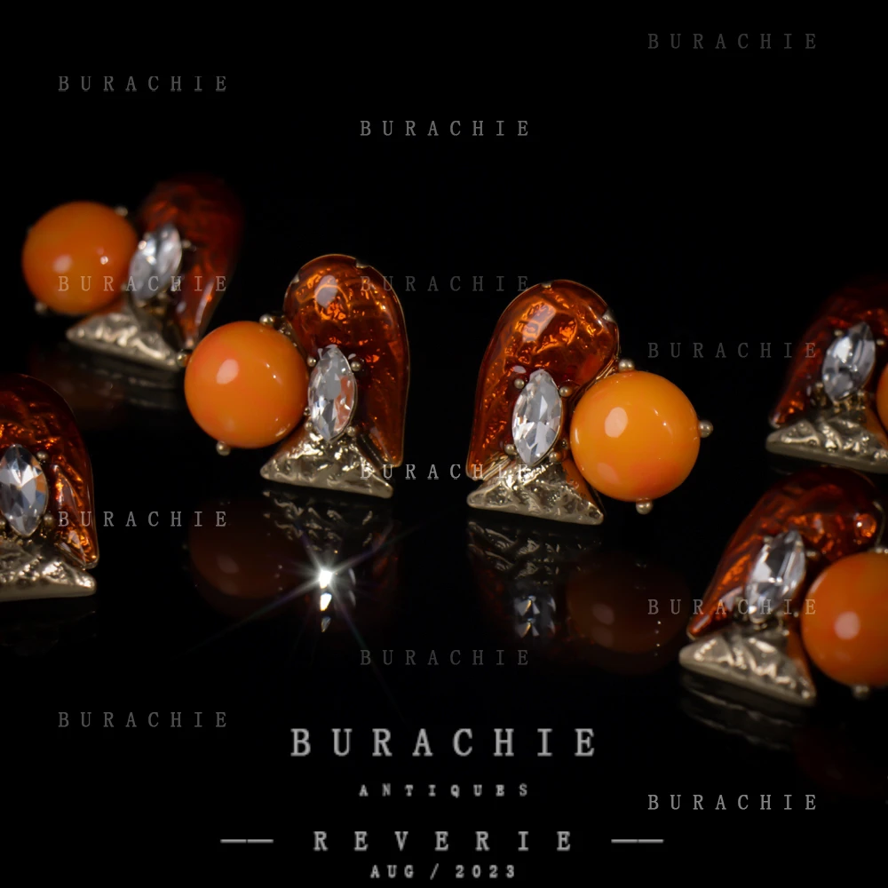 铜合金仿水晶耳饰 【5580】周年珍藏英｜经典原标克拉款CrownFrett