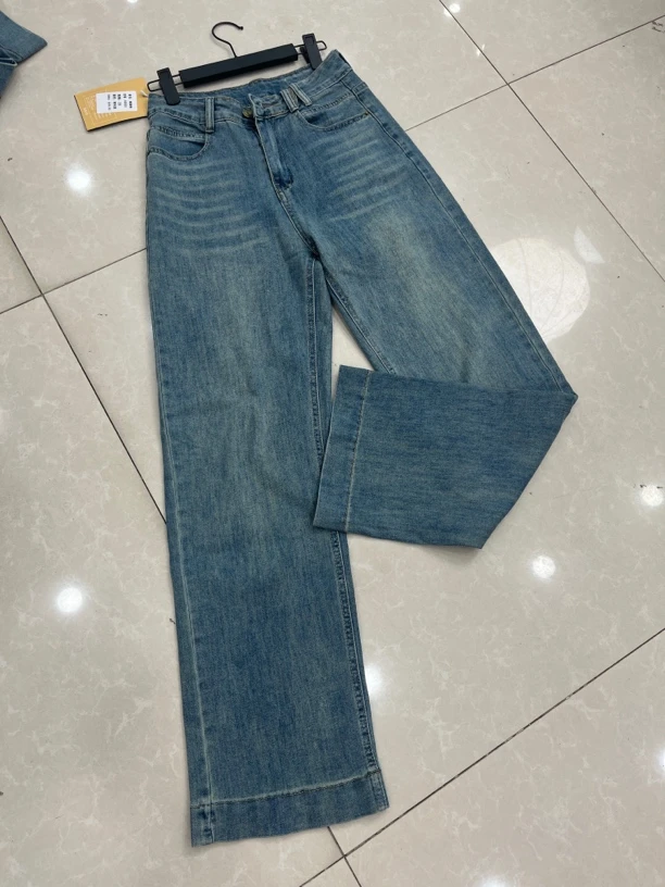 【鞋爱】佰季86850纳米蓝十三行牛仔裤