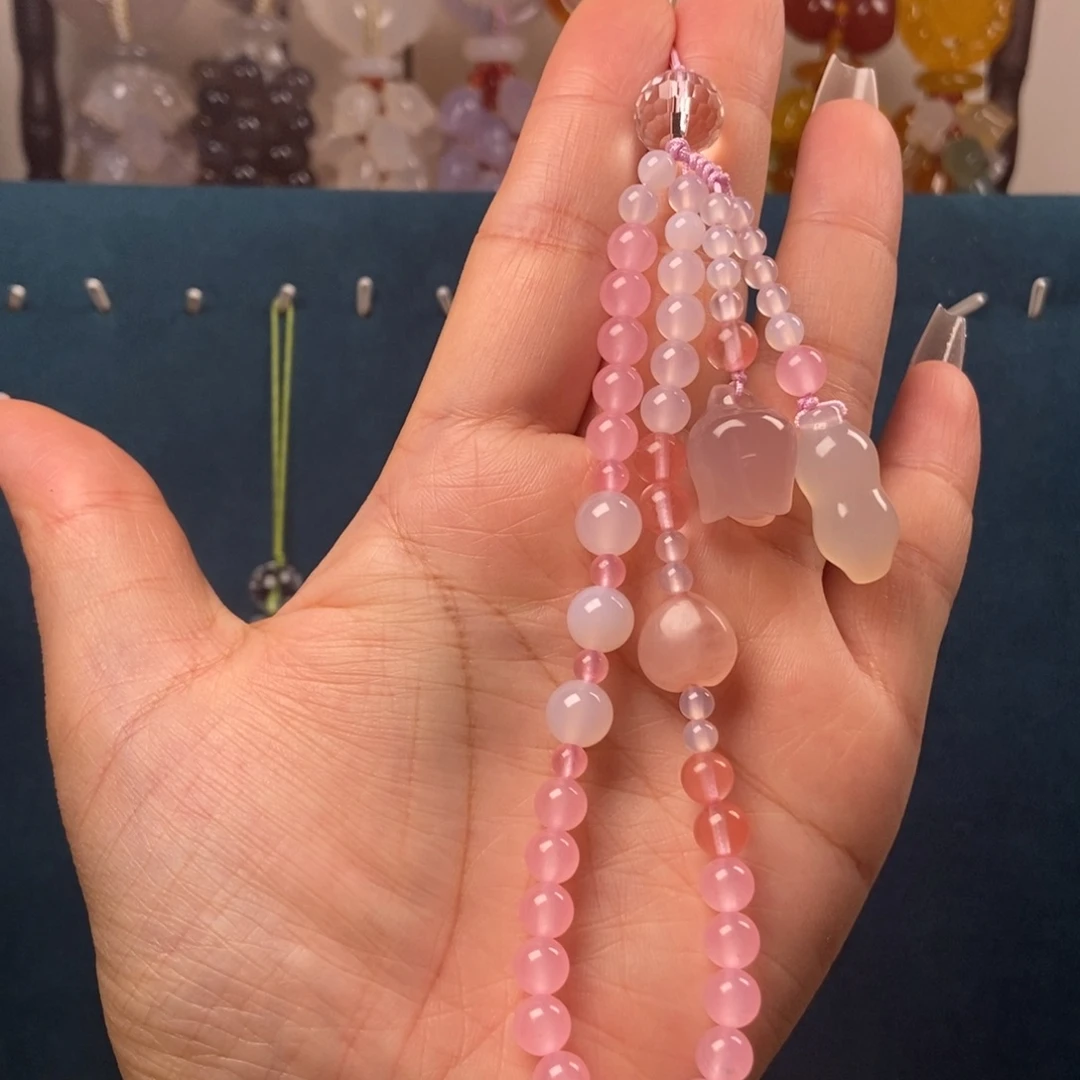 新品粉色温柔手机链