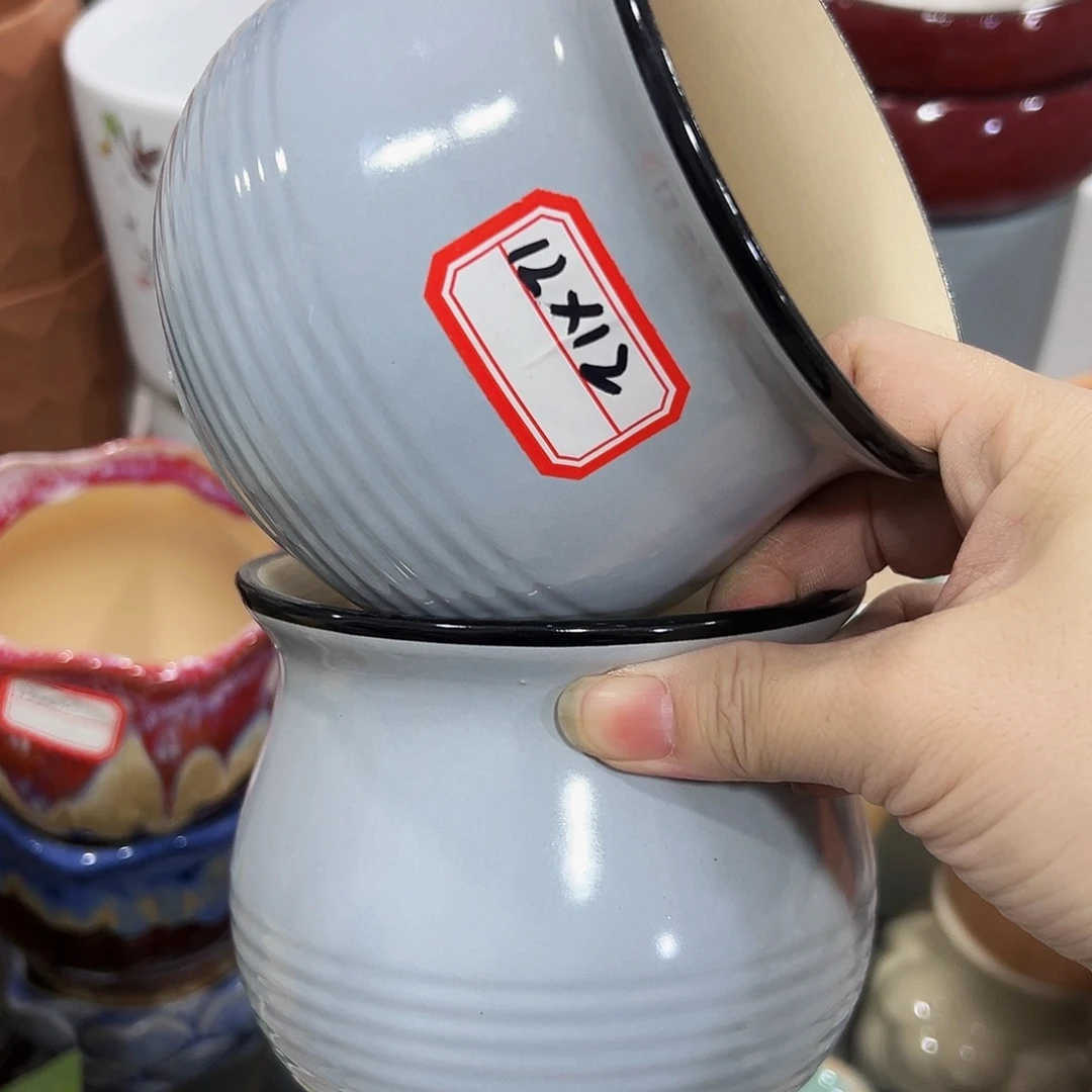 外贸尾单陶瓷花盆凑单10米包邮