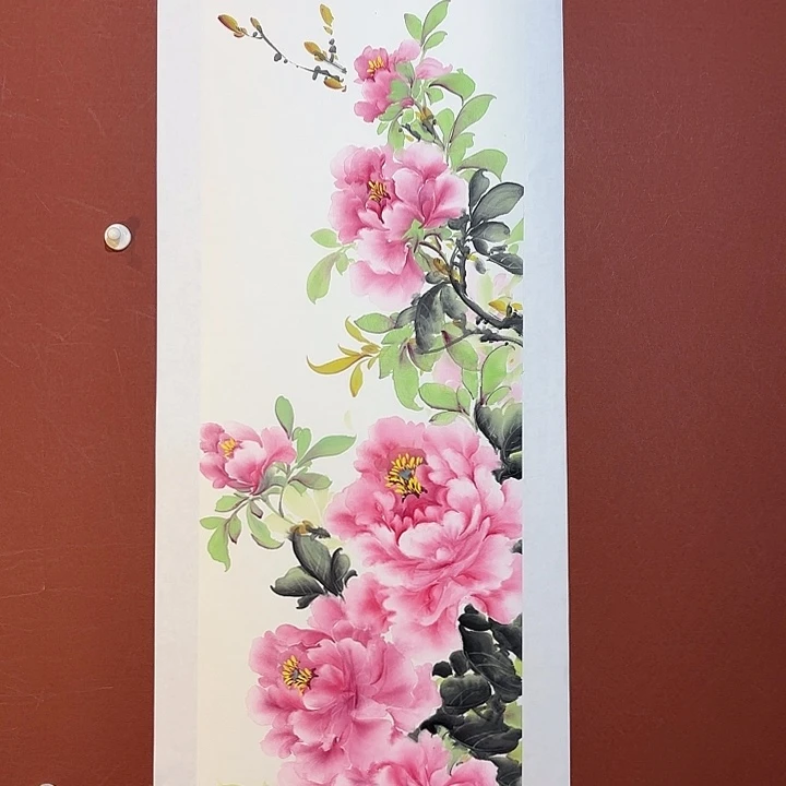 国画听兰老师花鸟
