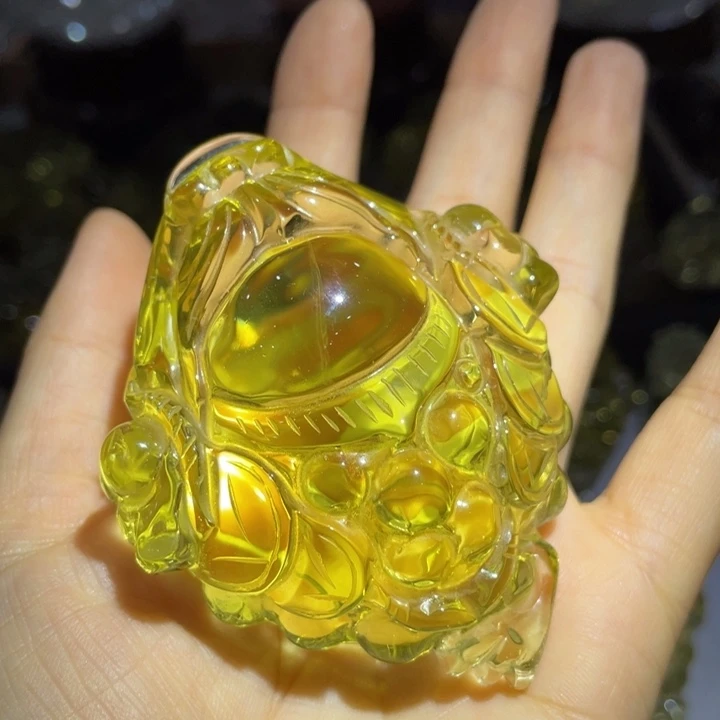 水晶珠宝半成品未镶嵌三脚金蟾