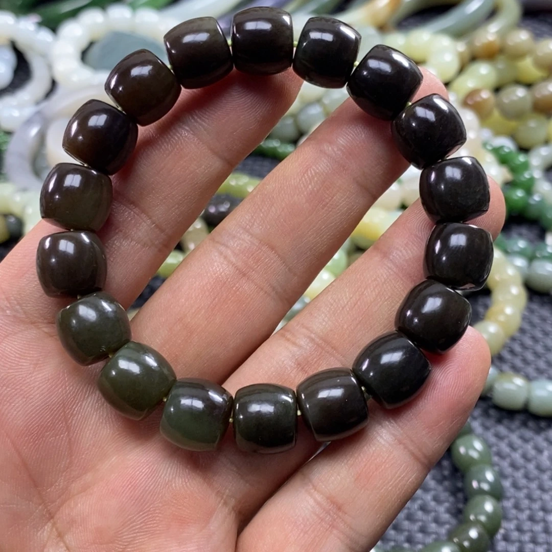 和田玉未镶嵌手链