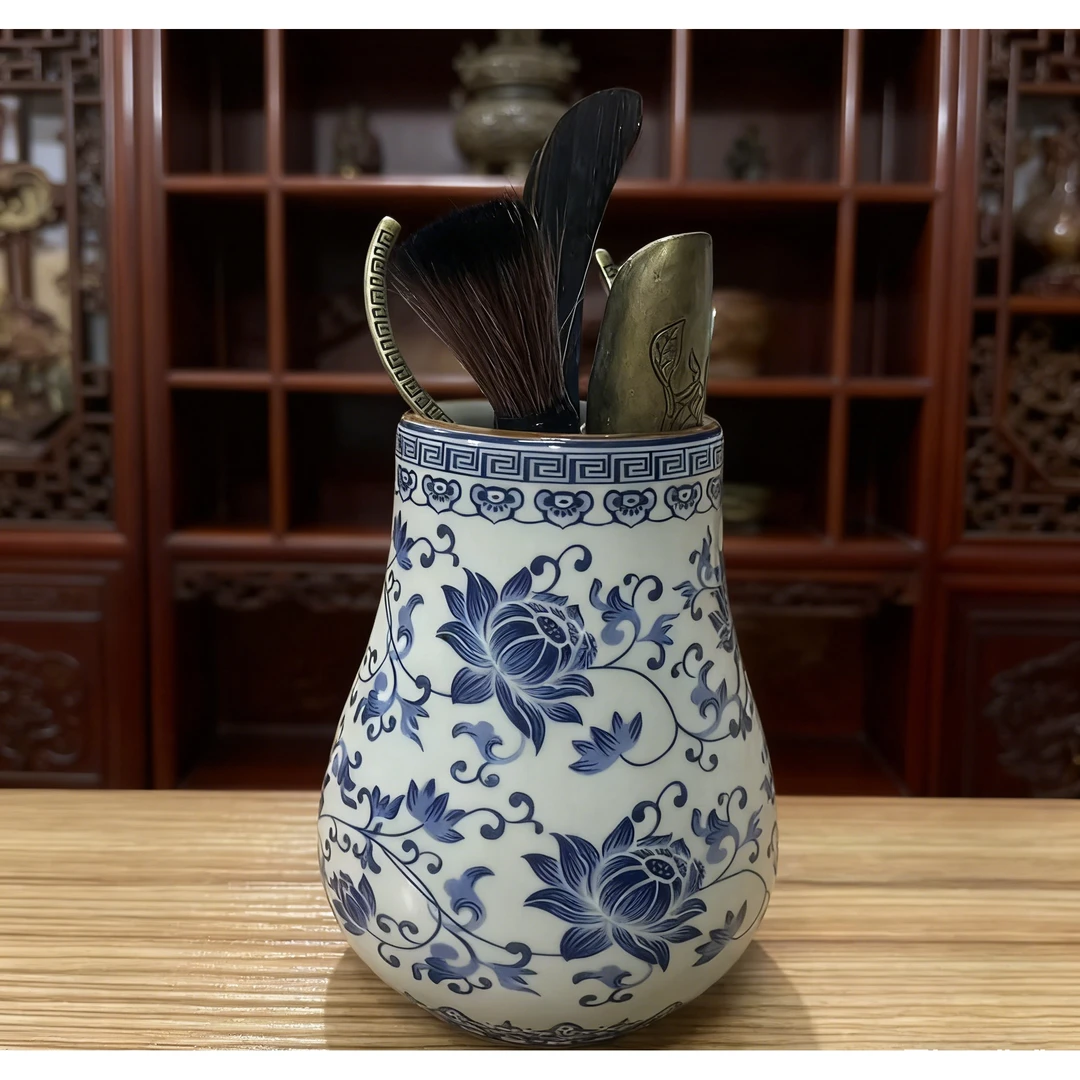 KK茗香瓷器 黄汝窑勾藤茶道六君子Z-1904