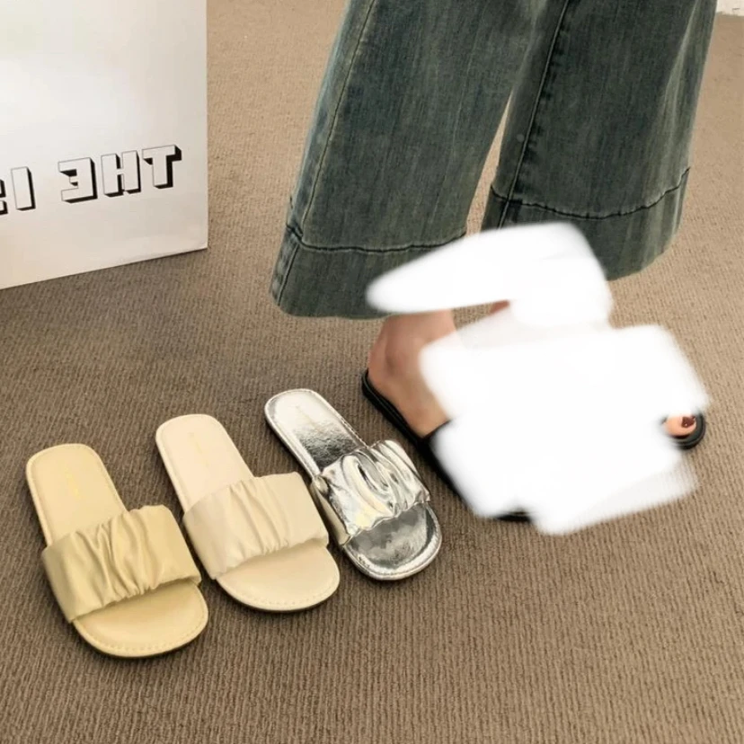 耐磨平底沙滩圆头一字拖百搭时尚凉拖鞋网红-6251