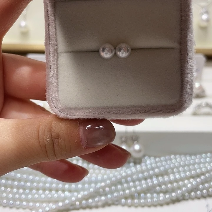 足银5.8mm正圆a k福利耳钉