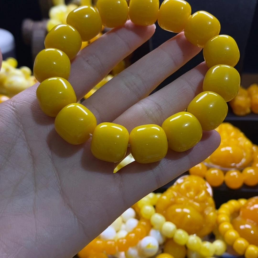 牧***谈非金属全品无暇精品手串15