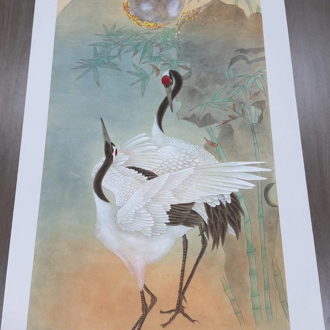 国画国画山水牡丹花鸟