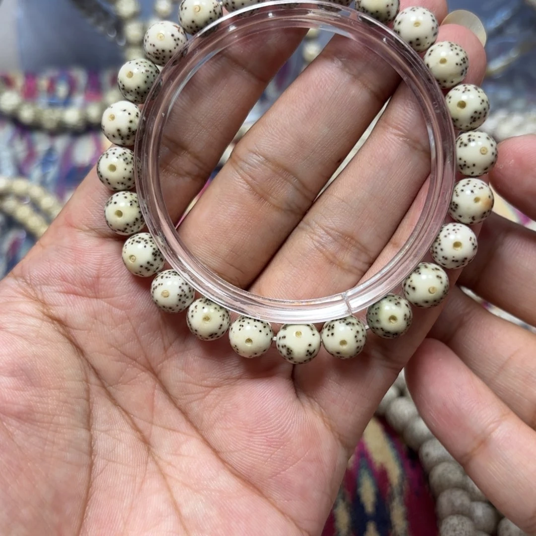 星月菩提手串星月石玉料9圆