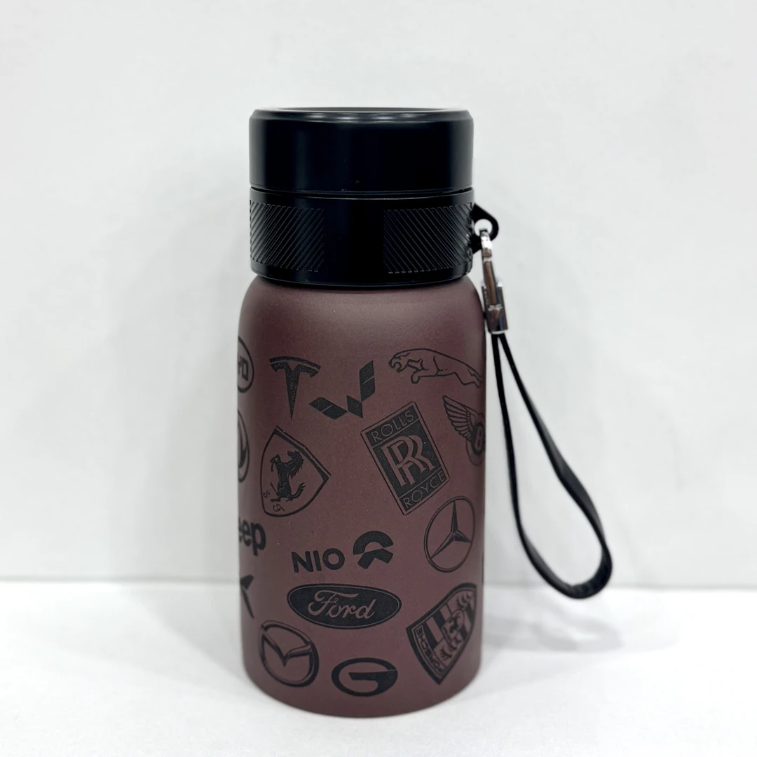 精品宜兴纯手工紫砂老紫泥车载保温杯一键开盖不闷茶随行杯暖手杯